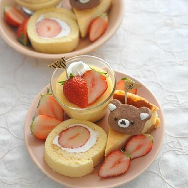 バレンタインのスイーツプレート