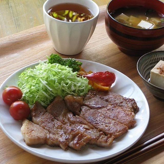 豚肉の味噌漬け焼き ＆ 掲載、感謝♪