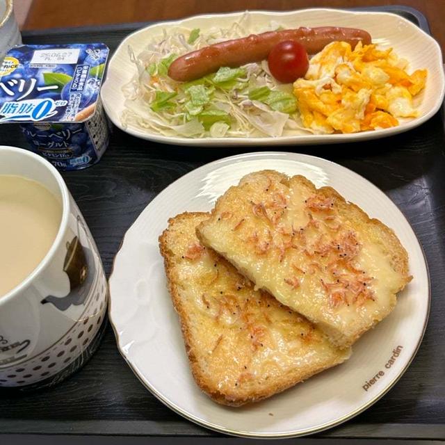 6.2地震と朝ごパン❣️ﾃﾞｽ。