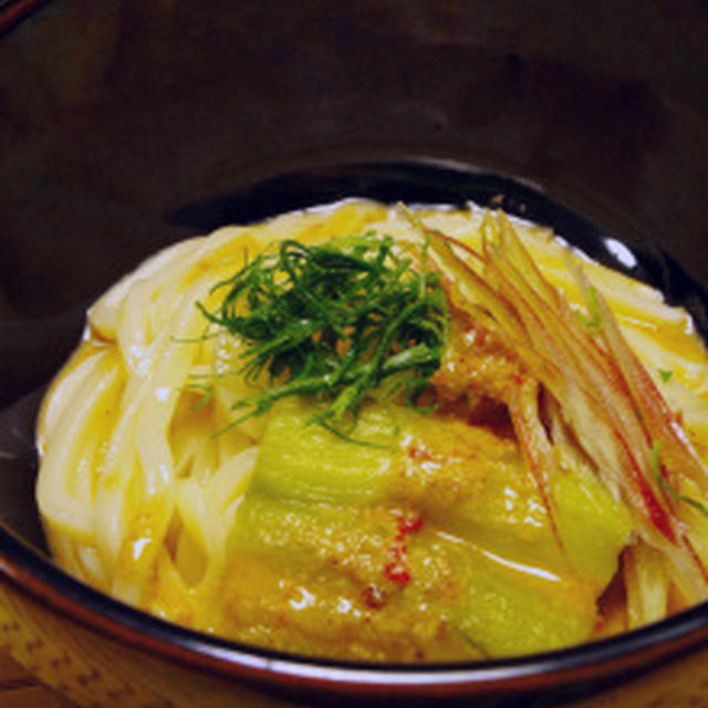 焼き茄子と香味野菜の胡麻ダレ冷やしうどん：うれしいご報告を受けました♡