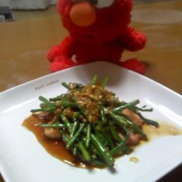 エビとアスパラのさっぱり中華風炒め