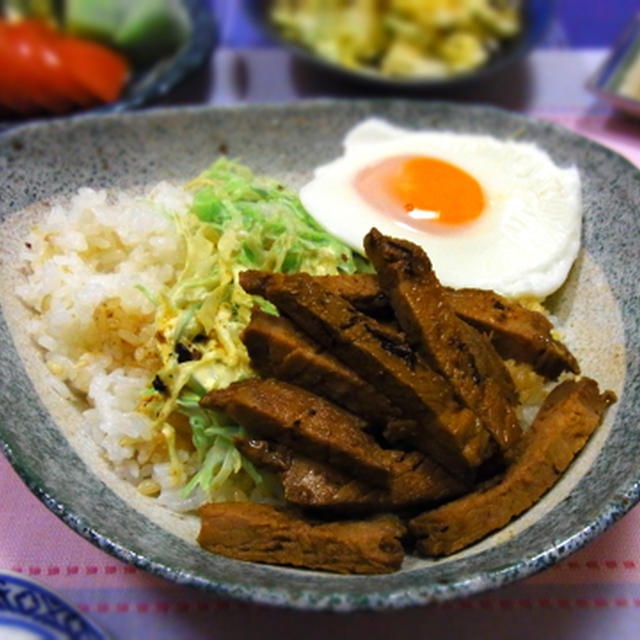 煮豚のマヨキャベ丼★