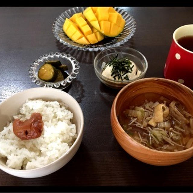 朝ごはん きゅうりのきゅうちゃん