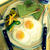 Breakfast on New Plates新しいお皿で朝食♪卵は二種作ります。
