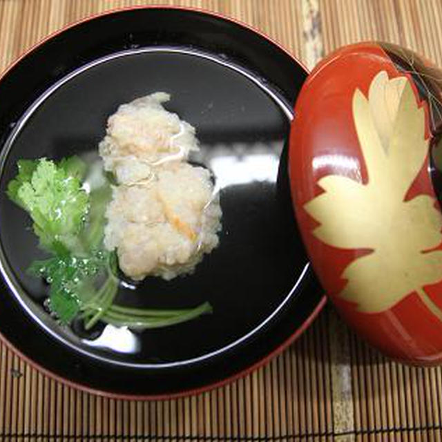 レシピ　えび団子の吸い物