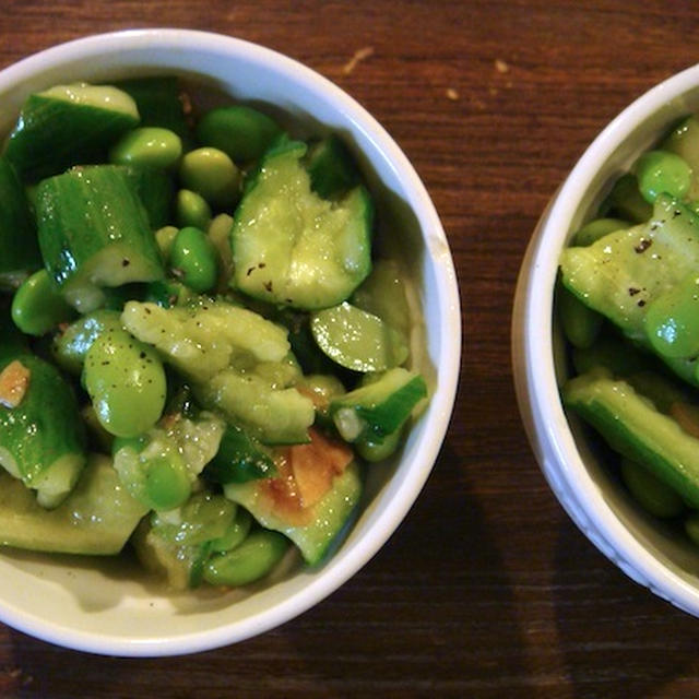 枝豆ときゅうりの中華風サラダ
