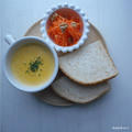 かぼちゃとじゃが芋のマッシュでスープ by culinaさん
