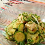 夏野菜と豆腐の胡麻サラダ