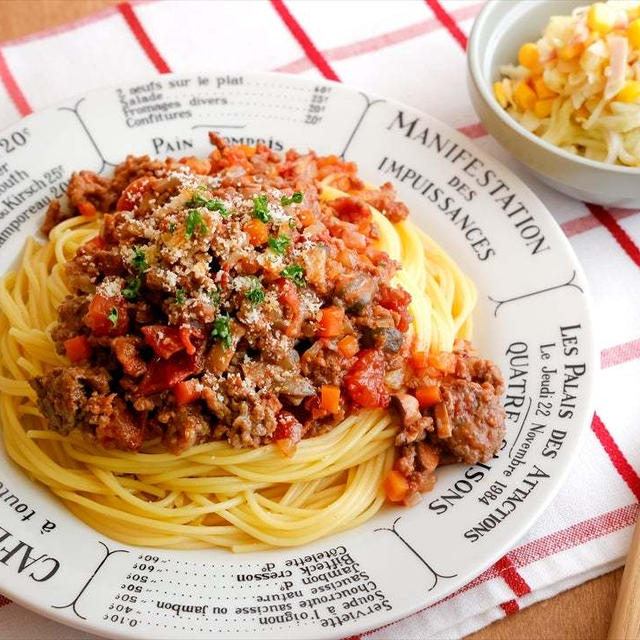 ＼炊飯器でできる／ミートソーススパゲティ