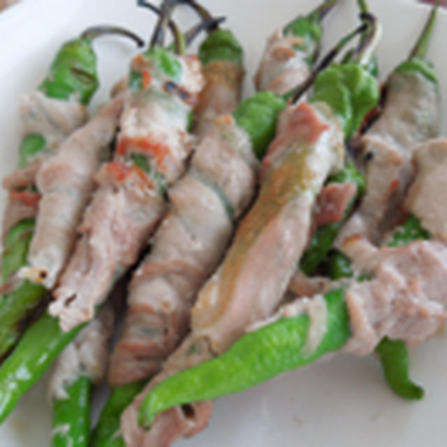 万願寺の肉巻き