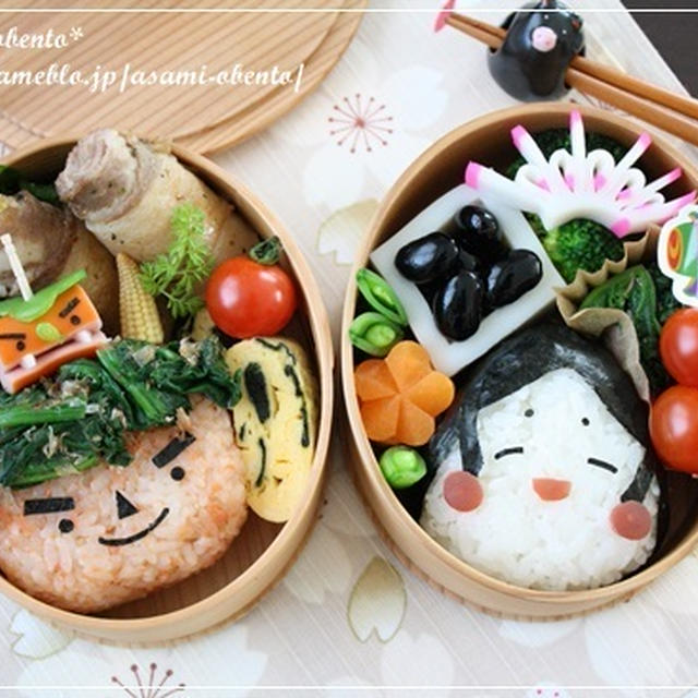 節分キャラ弁掲載＊朝日小学生新聞