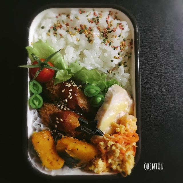 お弁当と野菜がかぶる。