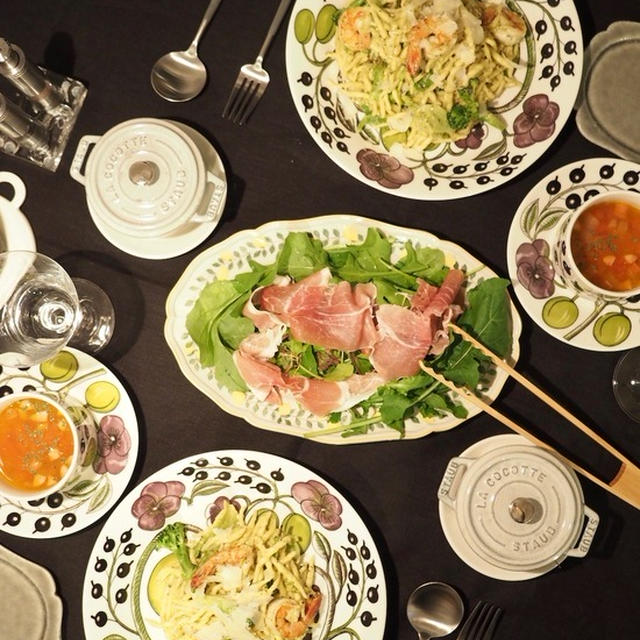 コストコのパスタとバジルソースをさっそく使ってみた夜ごはん