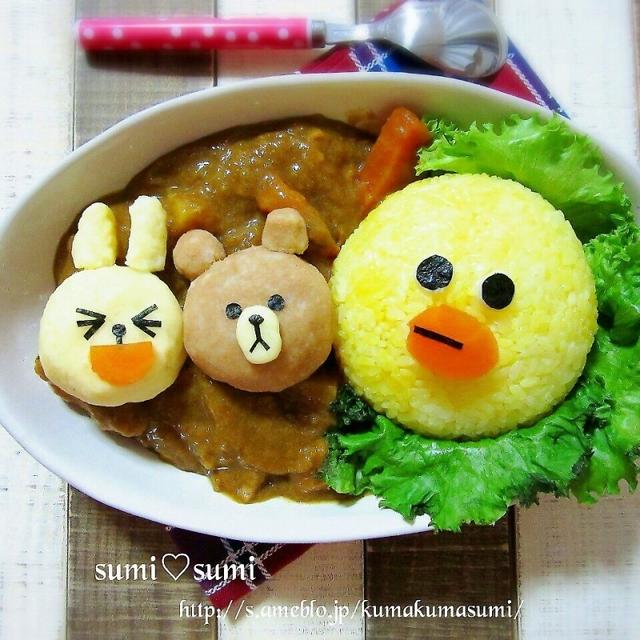 サリー＆ブラウン&コニー♡LINEデコカレーでゴマ姉300♡