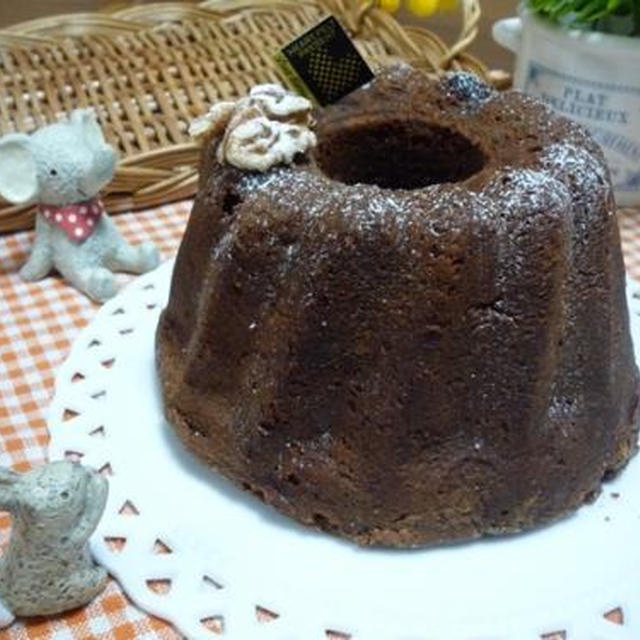 いちじくとくるみのチョコレートケイク作りました！