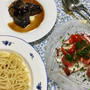 6月前半の教室、パスタの仕上げは専念する