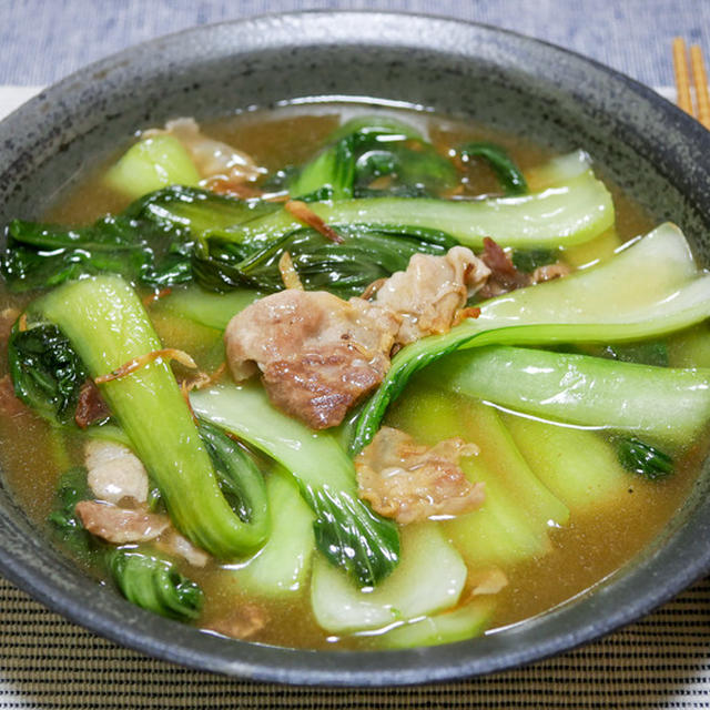 豚肉とチンゲン菜のとろ〜り中華炒め&「GWはやっぱりカツカレー」