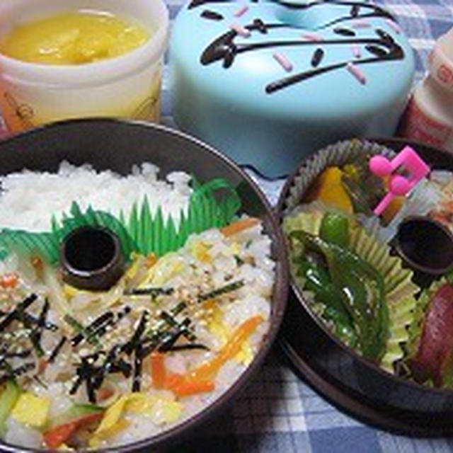 お弁当、と、食後のデザート