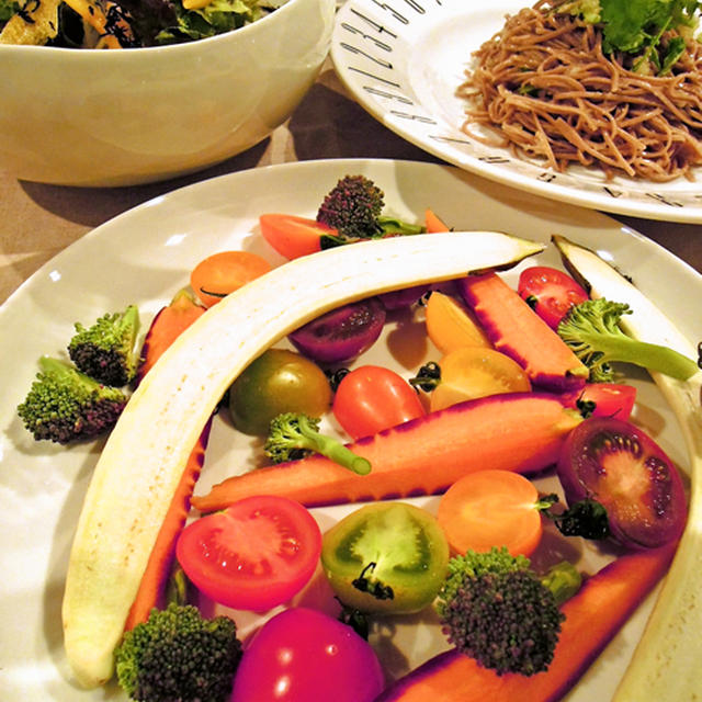 カラフルなトマトたち！熊本の彩り野菜で夜ご飯。