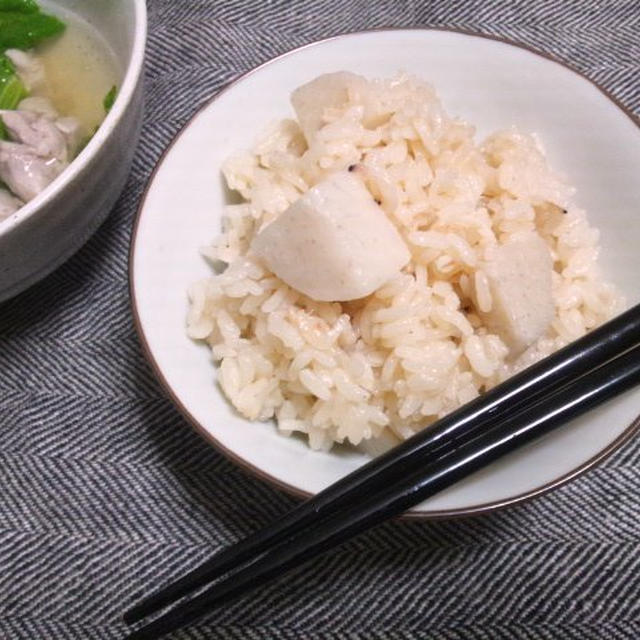 桜海老と里芋の炊き込みご飯