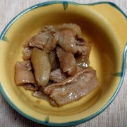 鶏皮と新生姜の甘辛煮