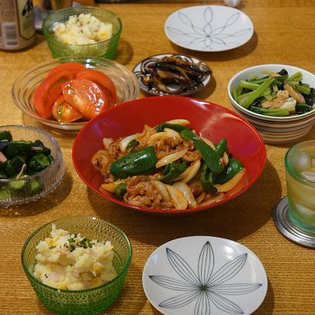 食欲アップ！豚こまと野菜のピリ辛味噌炒め