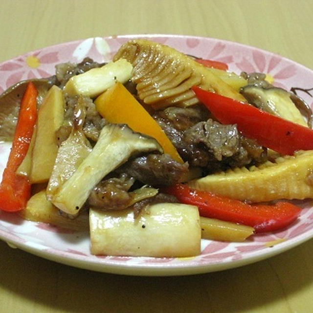 牛肉とお野菜の簡単炒め物☆