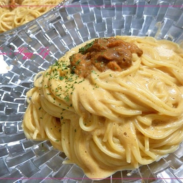 うにのクリームパスタ