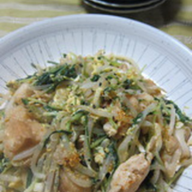 「麩と野菜のチャンプル」