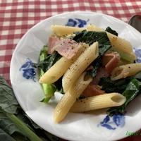 群馬県産アレッタでショートパスタのペペロンチーノ