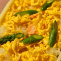 世紀末弁当救世主伝説、……炒り卵を作ればあら簡単、春の桜ご飯弁当 by 酔いどれんぬさん