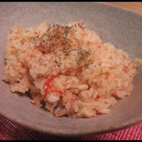 【簡単】鶏モモ肉とトマトの洋風炊き込みご飯