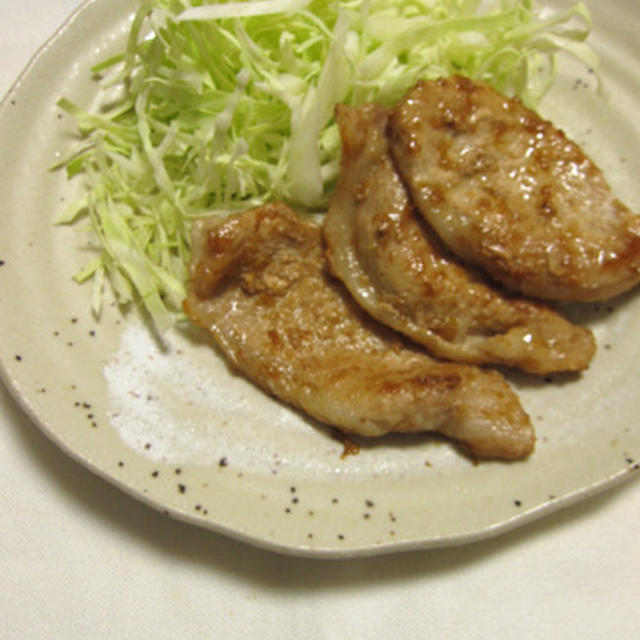 我が家のしょうが焼き