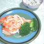 鮭の南蛮漬けと豆ごはん