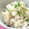 たけのこと白ねぎのかやく御飯