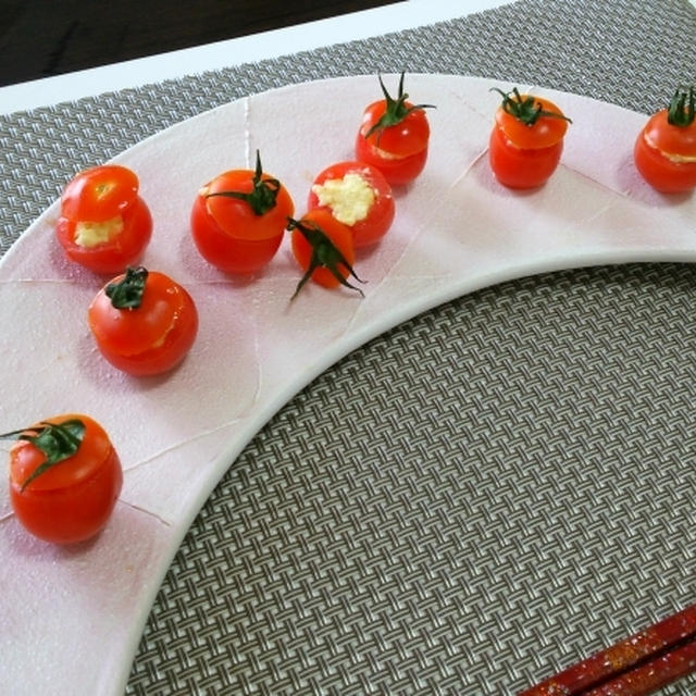 トマトカップで玉子サラダ
