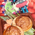 筍の肉味噌マヨ焼き＆新玉ネギのキムチ炒め（お家カフェ）