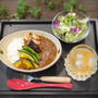 Cafe風★夏野菜カレーセット【画像と盛り付け方】