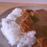 デルモンテで濃厚トマト風味茄子カレー
