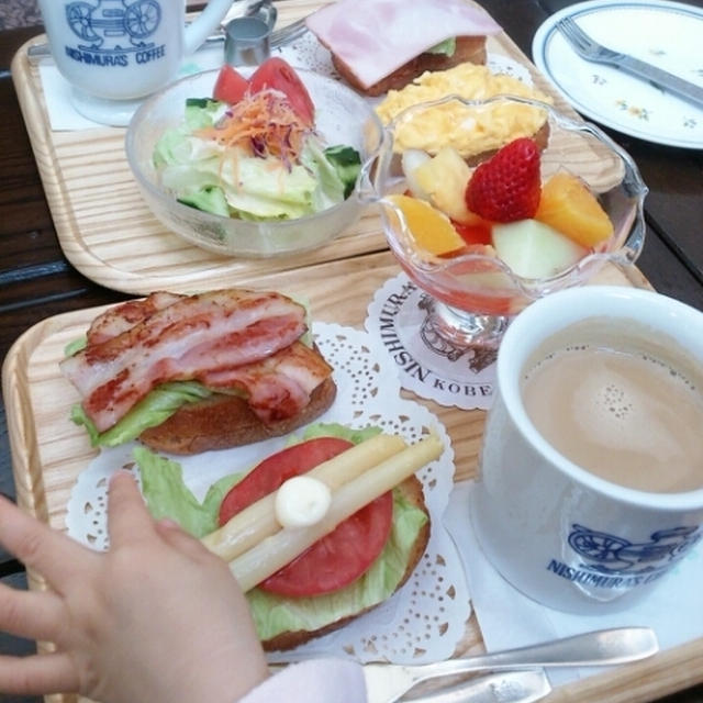 にしむら珈琲モーニング ♡ 桜餅作り♪
