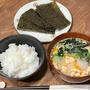 炊きたてご飯と海苔が最高♪とある日のわが家の朝ごはん