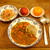 8/7　夕食：とれたてゴーヤで　カレー＆ゴーヤのにんじんとごまたっぷりサラダ（レシピあり）