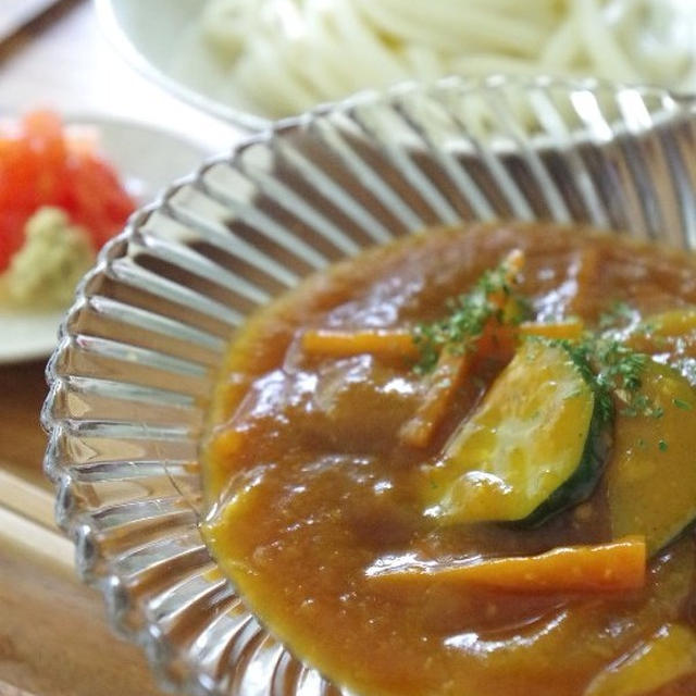 自家製カレーペーストで　冷やしカレーうどん！