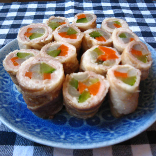 肉巻き野菜の南蛮漬け