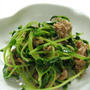 『豆苗と豚コマの炒め物』
