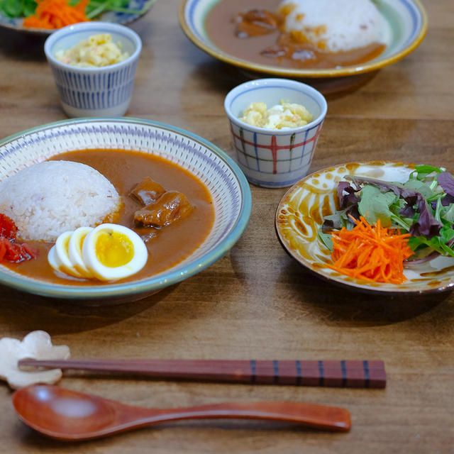 【レシピ】うちのカレーライスは、ちょっとカレーハウス風です♪