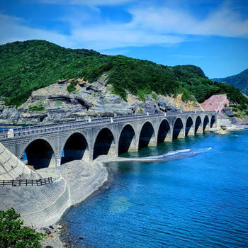 鹿児島の離島　甑島③鹿の子大橋