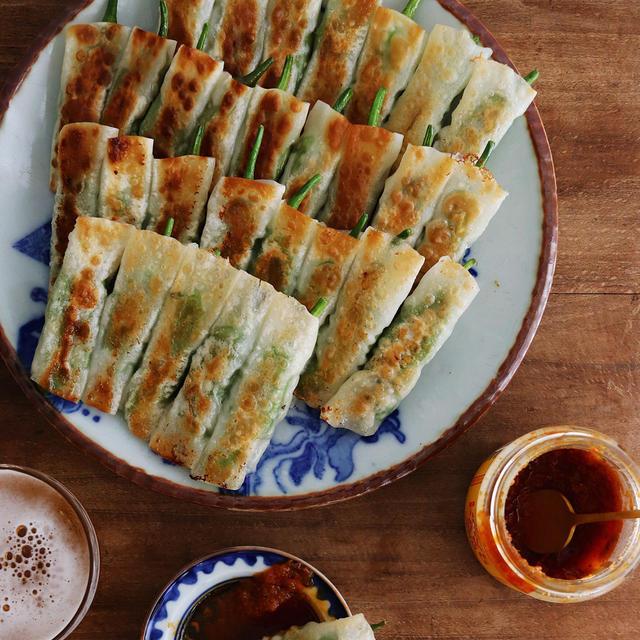 Shishito peppers gyoza