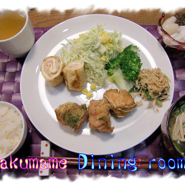 【もち粉チキン】♪定食～♪