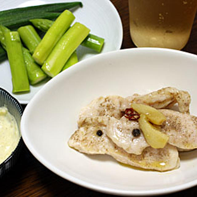 鶏の油煮とフォーガー風